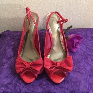 Antonio Melani Red Heels with Bow